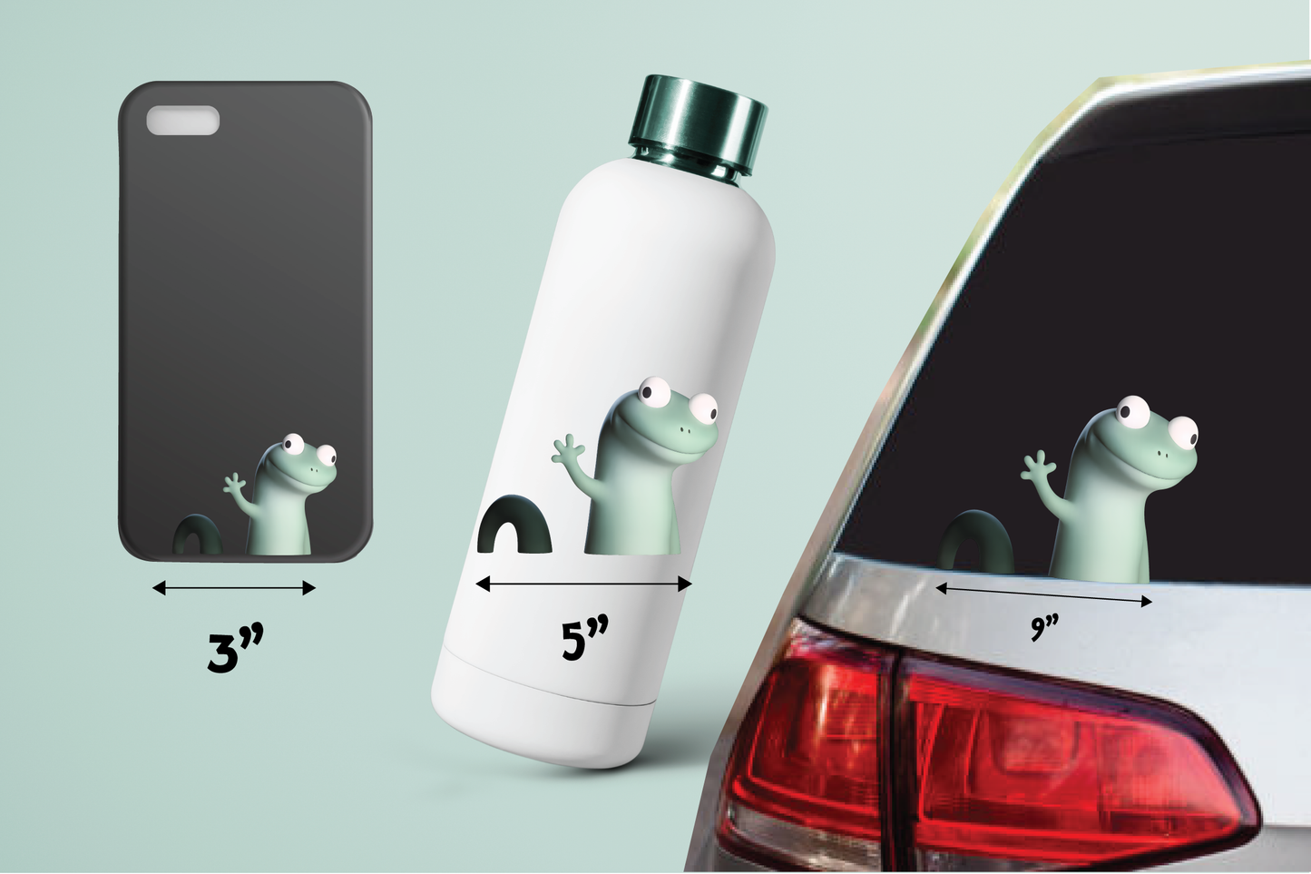 Elio Lizard Sticker – “Lizard Lizard Lizard” Meme Vinyl Decal