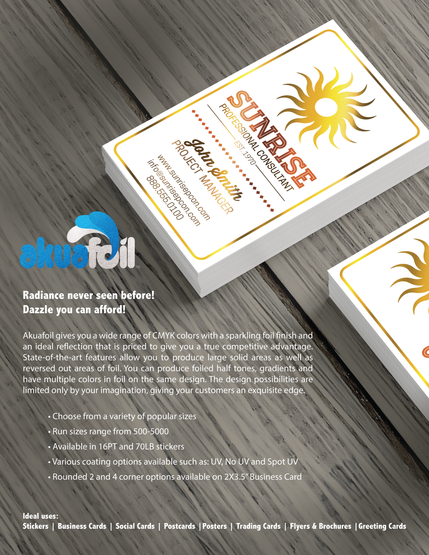 Custom Luxury Business Cards & Postcards