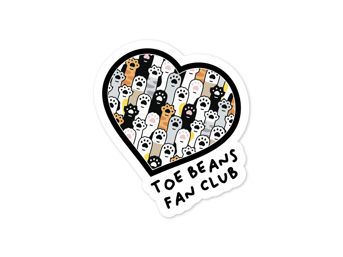 Toe Beans Fan Club 3" Vinyl Sticker