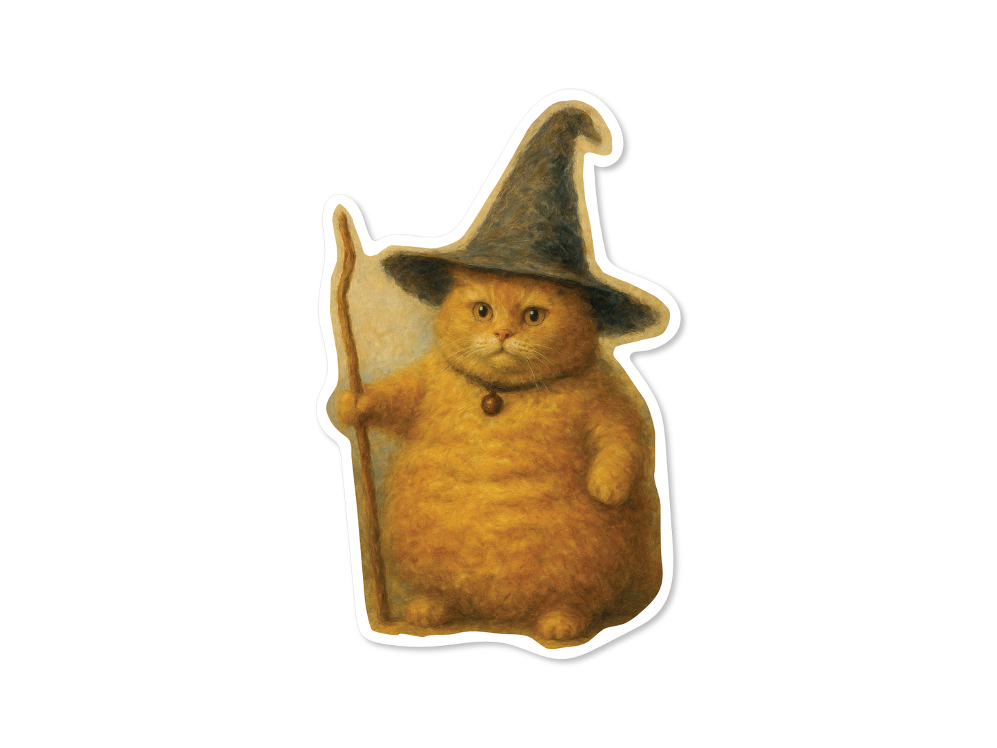 Manifesting Witch Cat Sticker