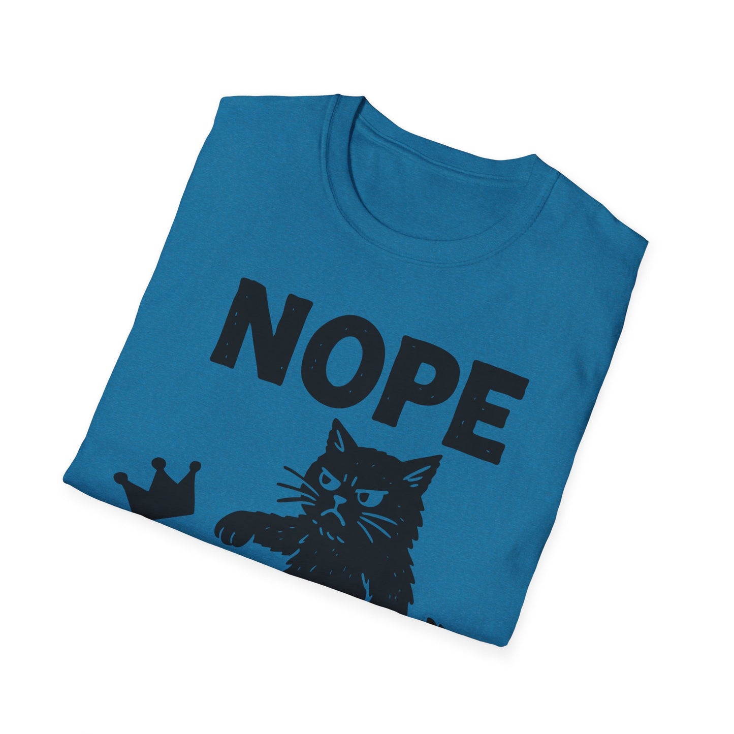 No Kings Cat Shirt Anti Royalty Protest Tee with  Cat Kicking Crown
