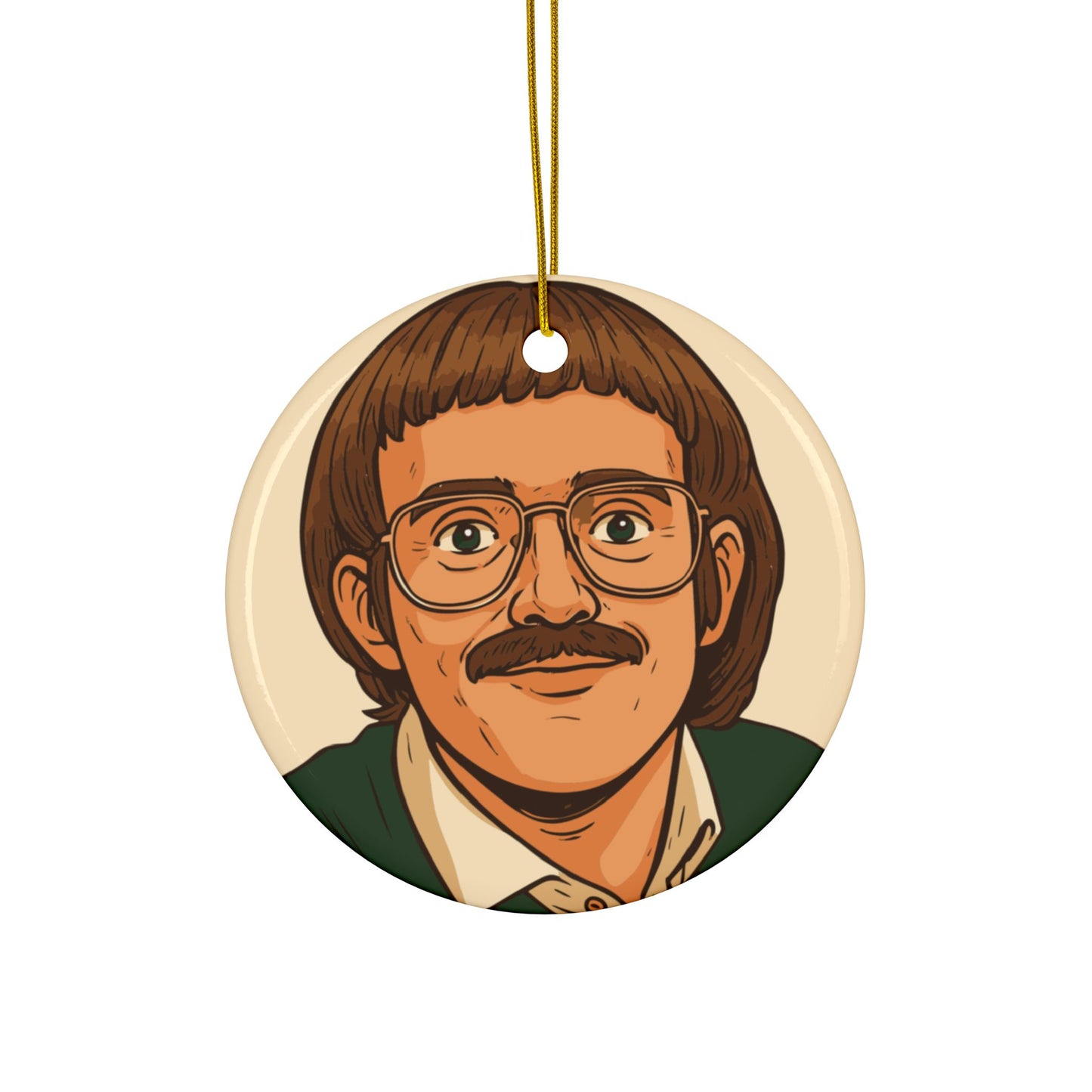 Chit Ceramic Ornaments, 2-Side Print, (1pc, 3pcs, 5pcs, 10pcs)