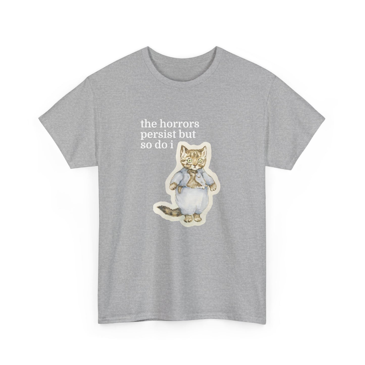 The Horrors Persist Vintage Cat Tee