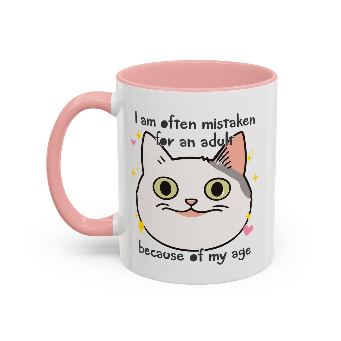 Mistaken For an Adult Cat Accent Coffee Mug (11, 15oz)