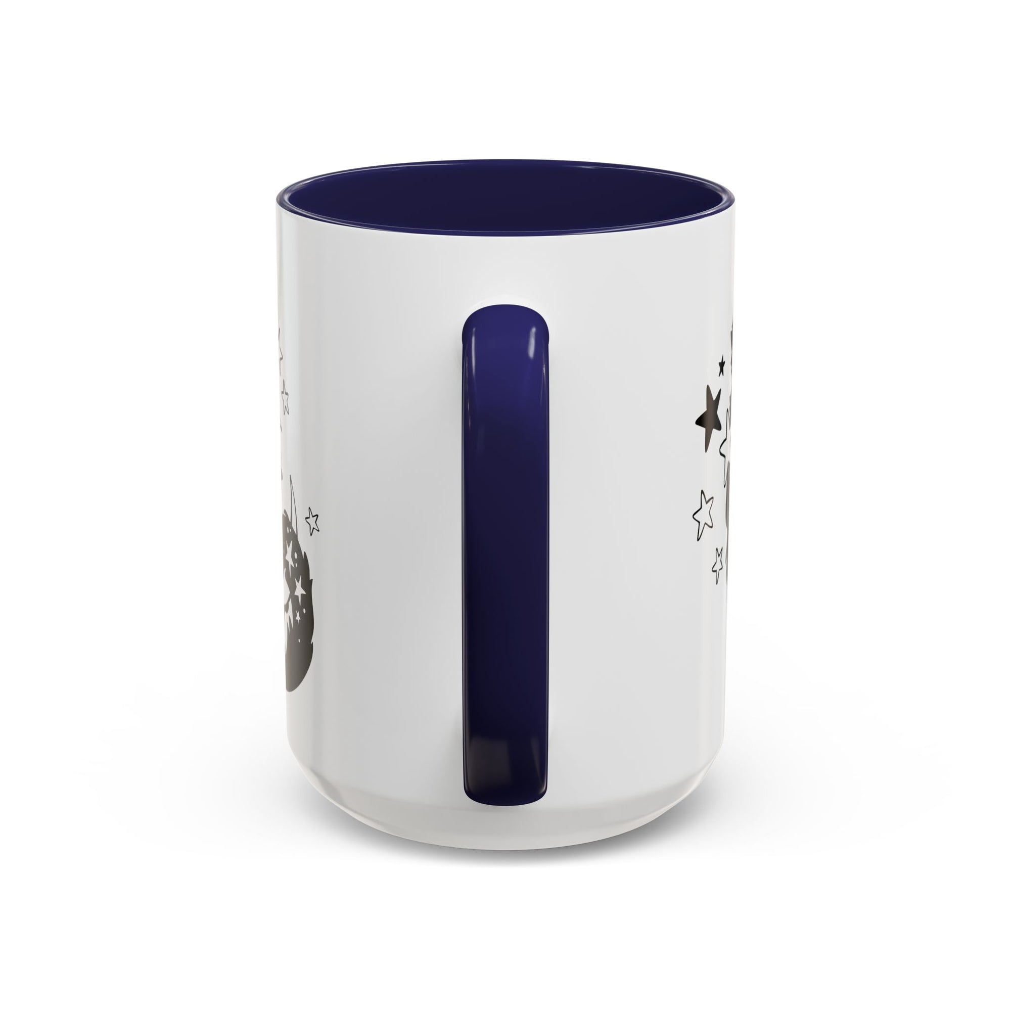 Moon Kitty Amongst the Stars Accent Coffee Mug (11, 15oz)