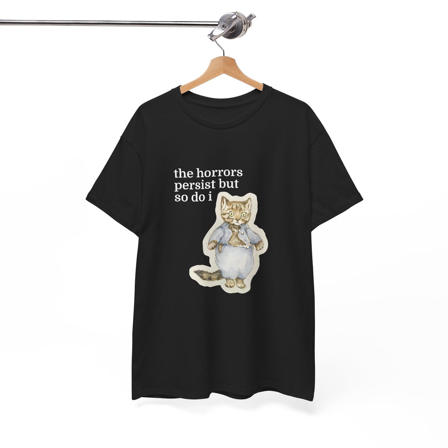 The Horrors Persist Vintage Cat Tee