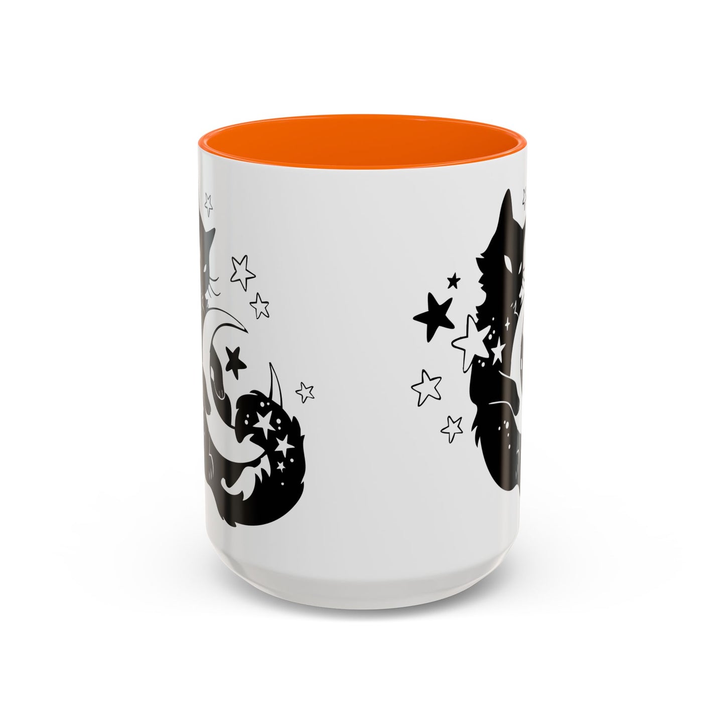 Moon Kitty Amongst the Stars Accent Coffee Mug (11, 15oz)