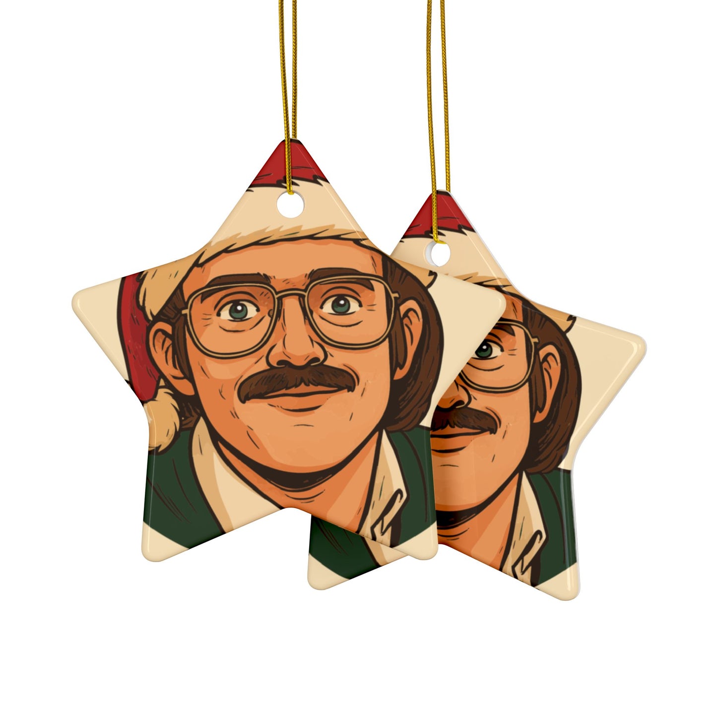 Chit Ceramic Ornaments, 2-Side Print, (1pc, 3pcs, 5pcs, 10pcs)