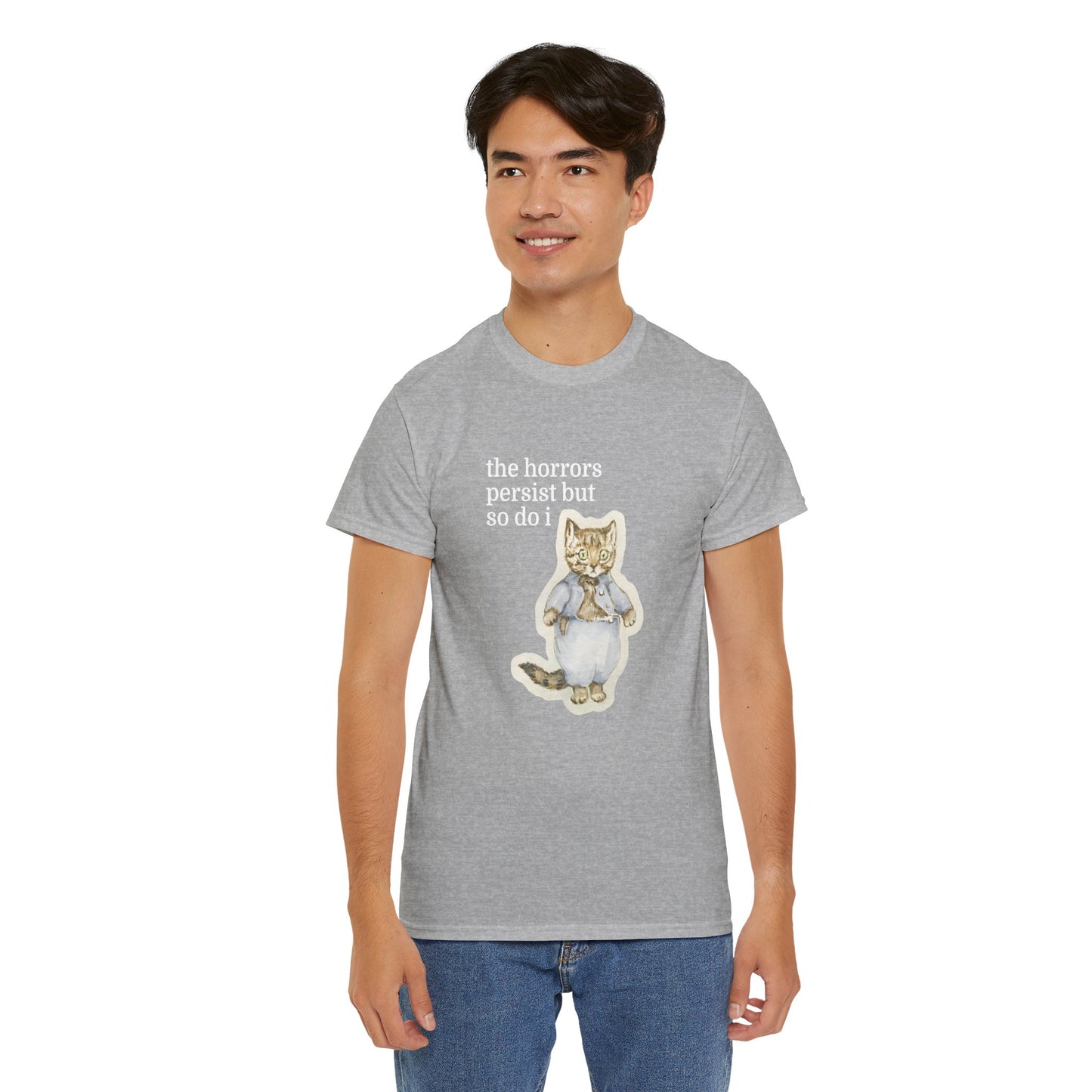 The Horrors Persist Vintage Cat Tee