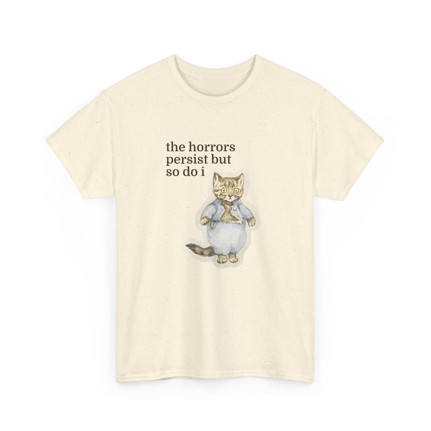 The Horrors Persist Vintage Cat Tee