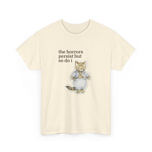 The Horrors Persist Vintage Cat Tee