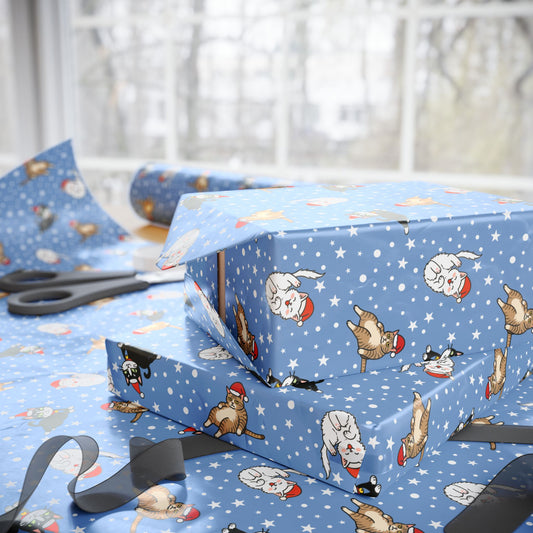 Santa Cat Christmas Wrapping Paper