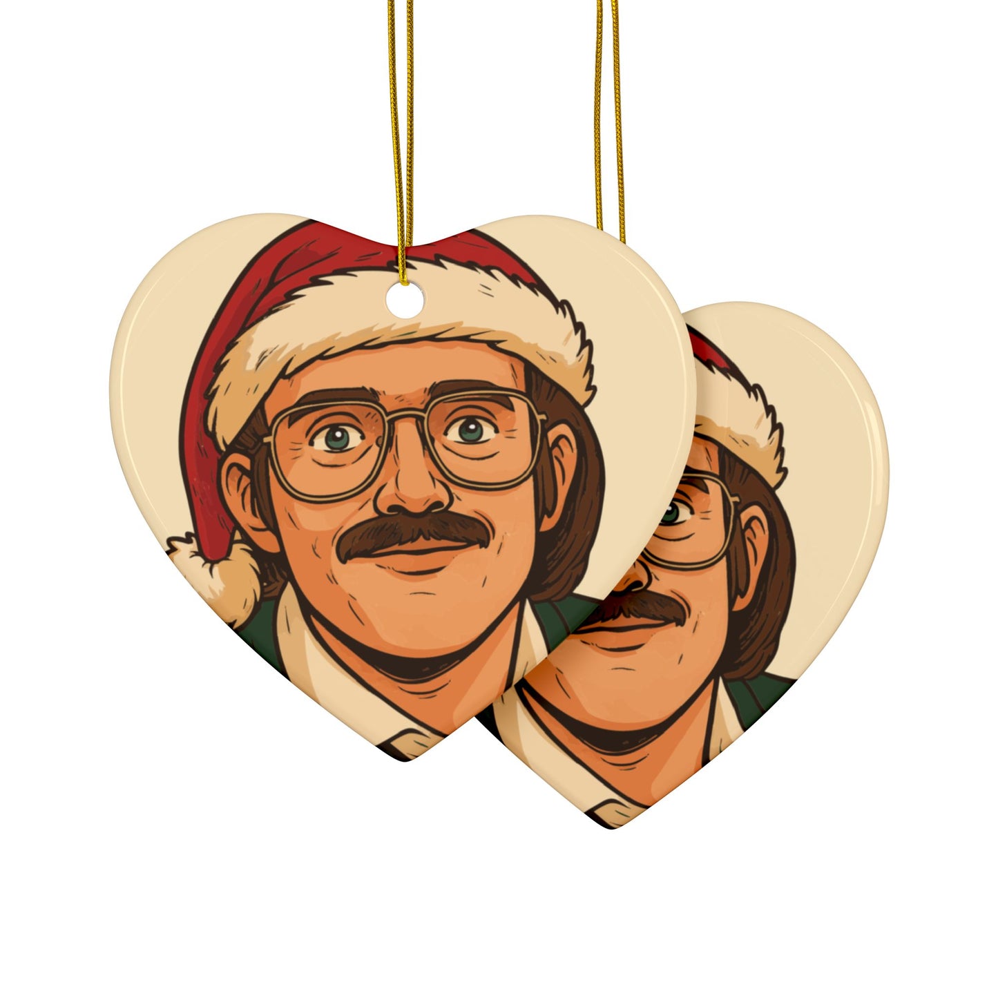 Chit Ceramic Ornaments, 2-Side Print, (1pc, 3pcs, 5pcs, 10pcs)