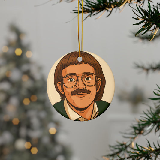 Chit Ceramic Ornaments, 2-Side Print, (1pc, 3pcs, 5pcs, 10pcs)