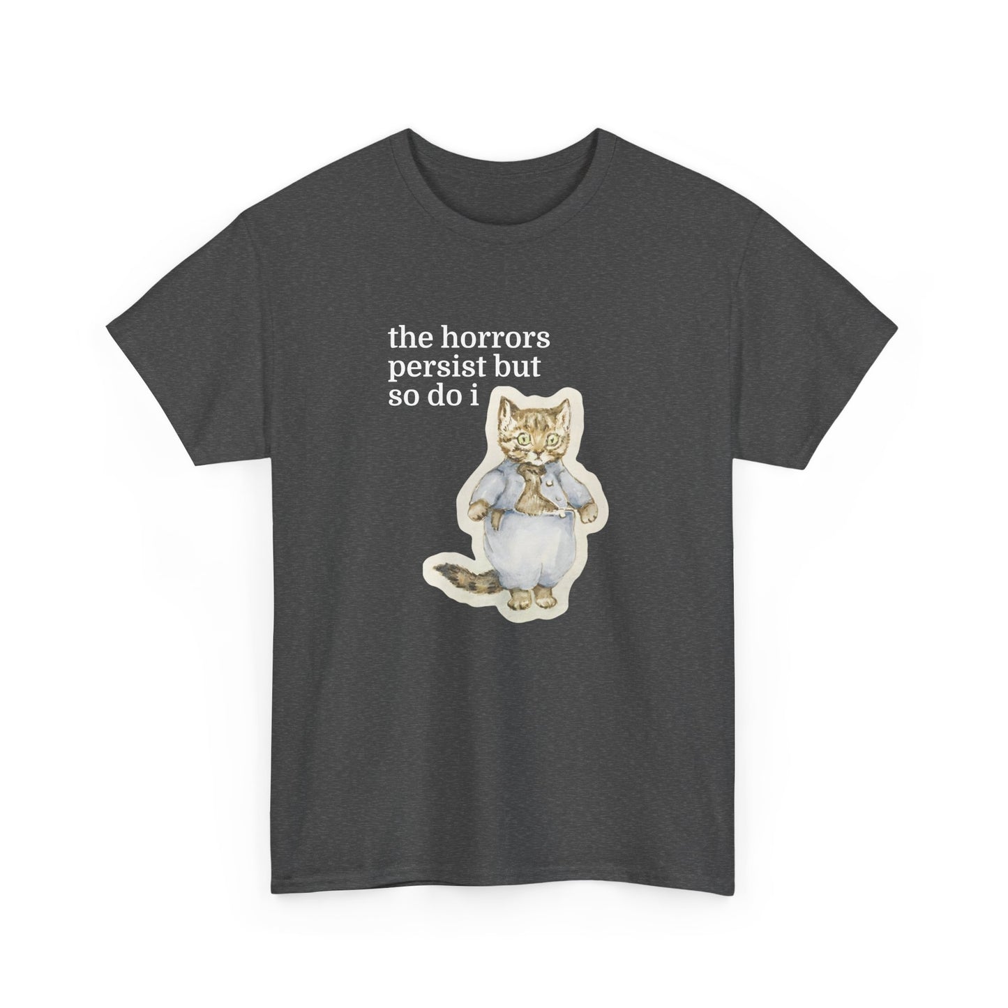 The Horrors Persist Vintage Cat Tee