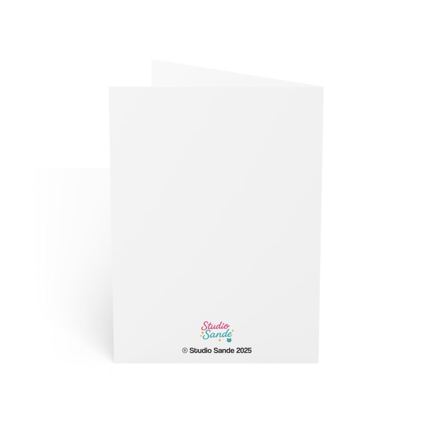 Naughty Santa Cat on White Greeting Cards (1, 10, 30, and 50pcs)