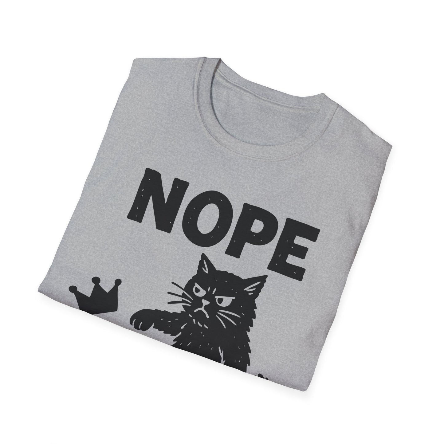 No Kings Cat Shirt Anti Royalty Protest Tee with  Cat Kicking Crown