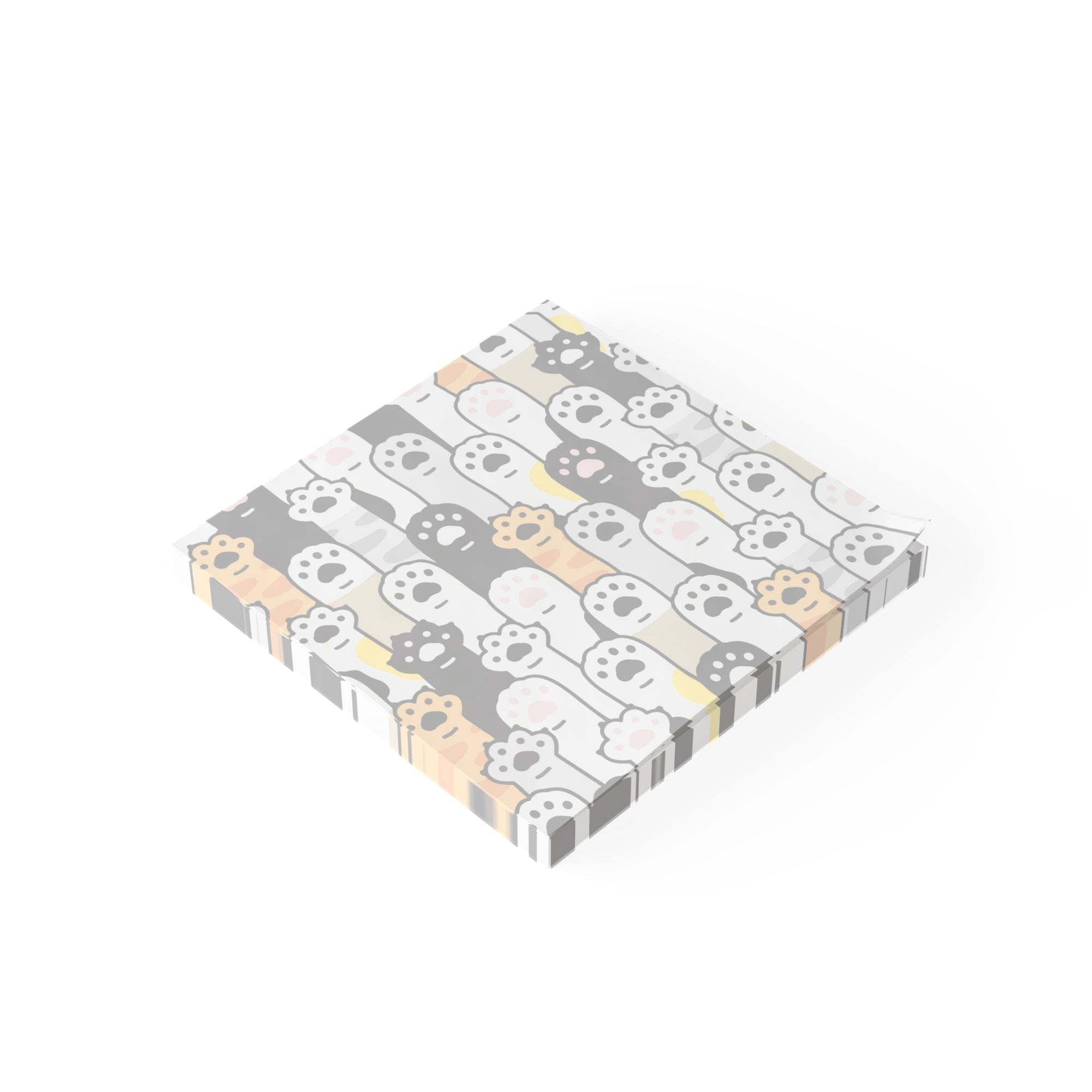 Post it notes with cat paws