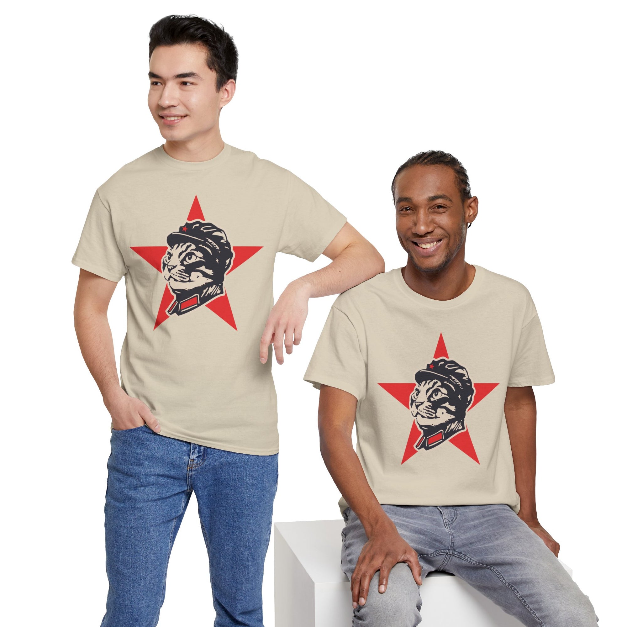 Communist Cat T-Shirt | Cat Star Design