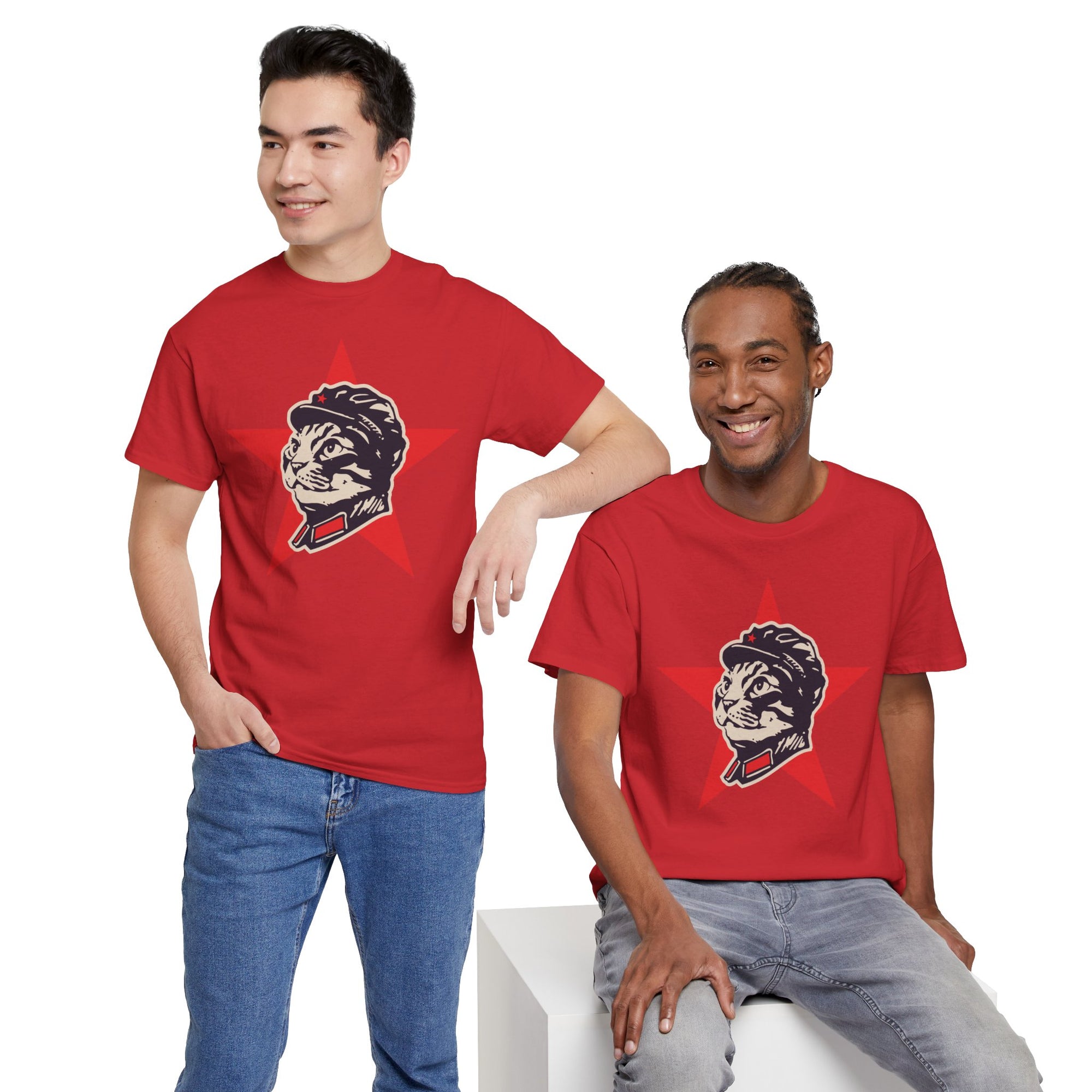 Communist Cat T-Shirt | Cat Star Design