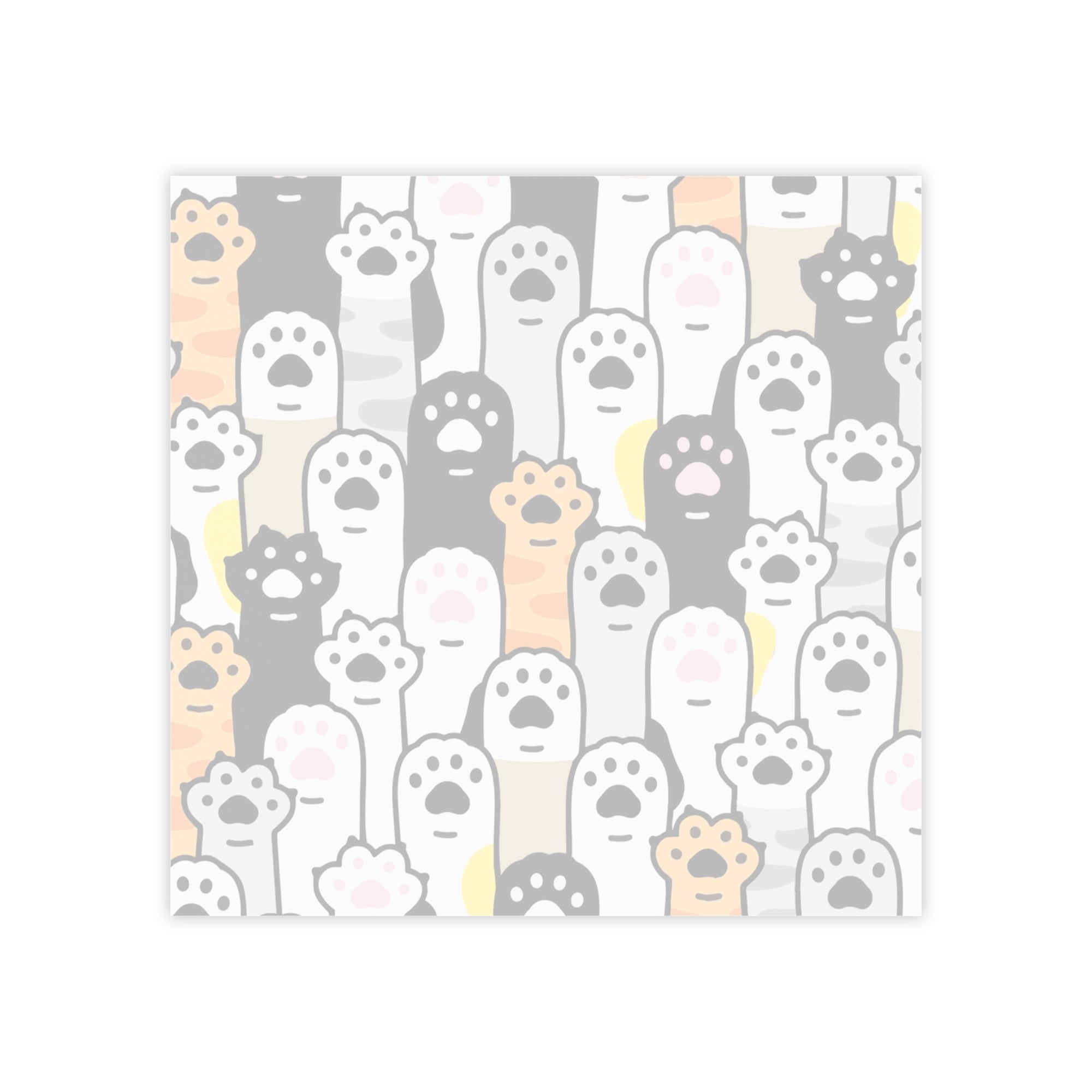 Post it notes with cat paws