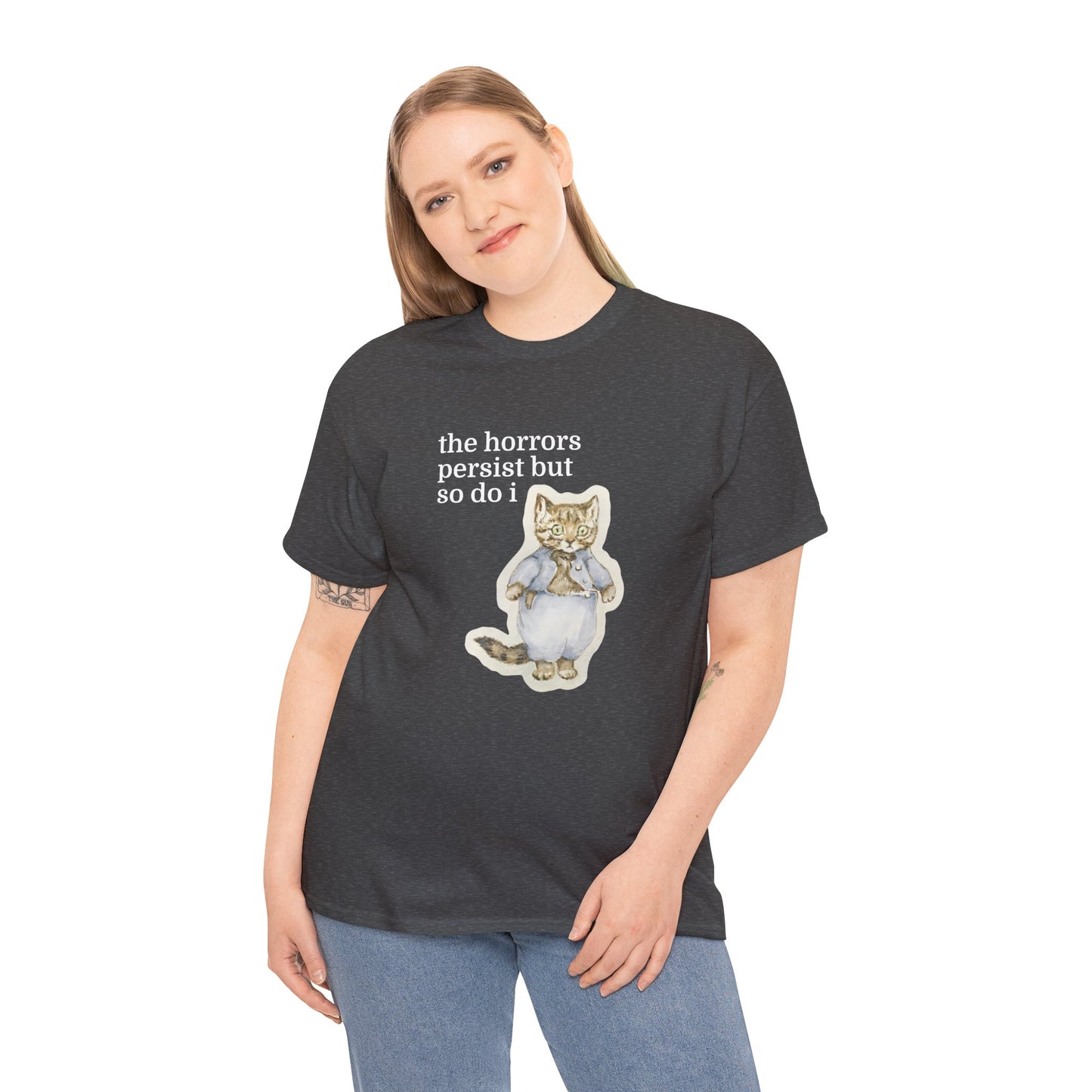 The Horrors Persist Vintage Cat Tee