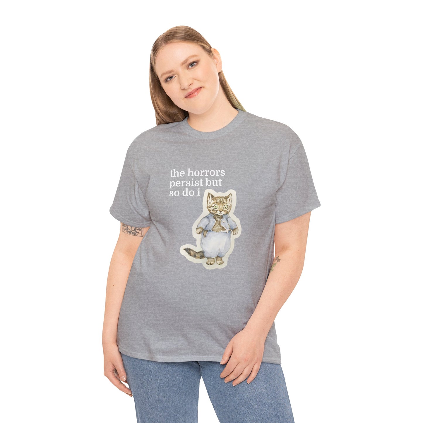 The Horrors Persist Vintage Cat Tee
