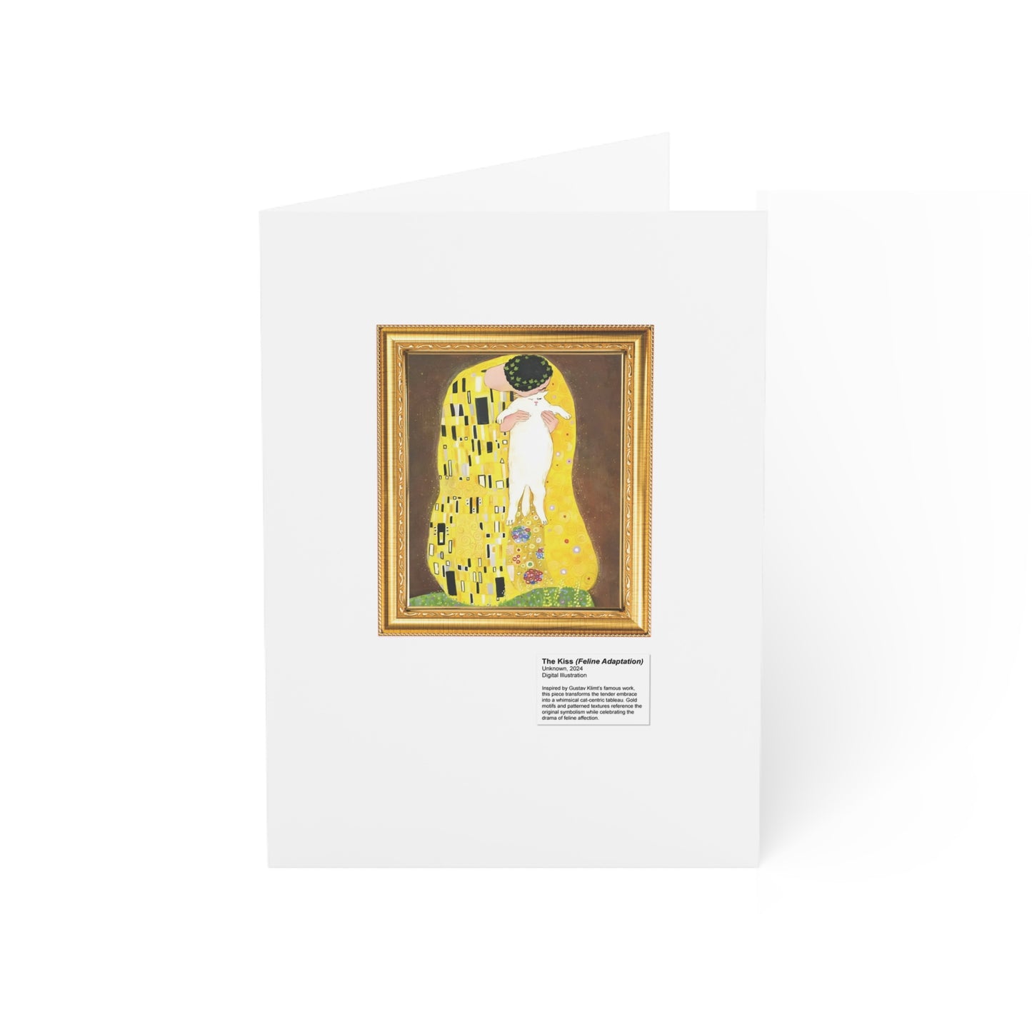 Klimt Cat The Kiss Greeting Cards (1, 10, 30, and 50pcs)