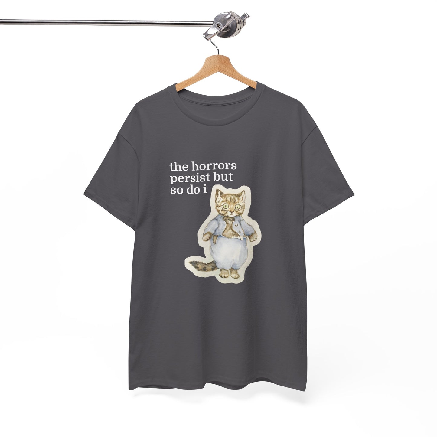 The Horrors Persist Vintage Cat Tee