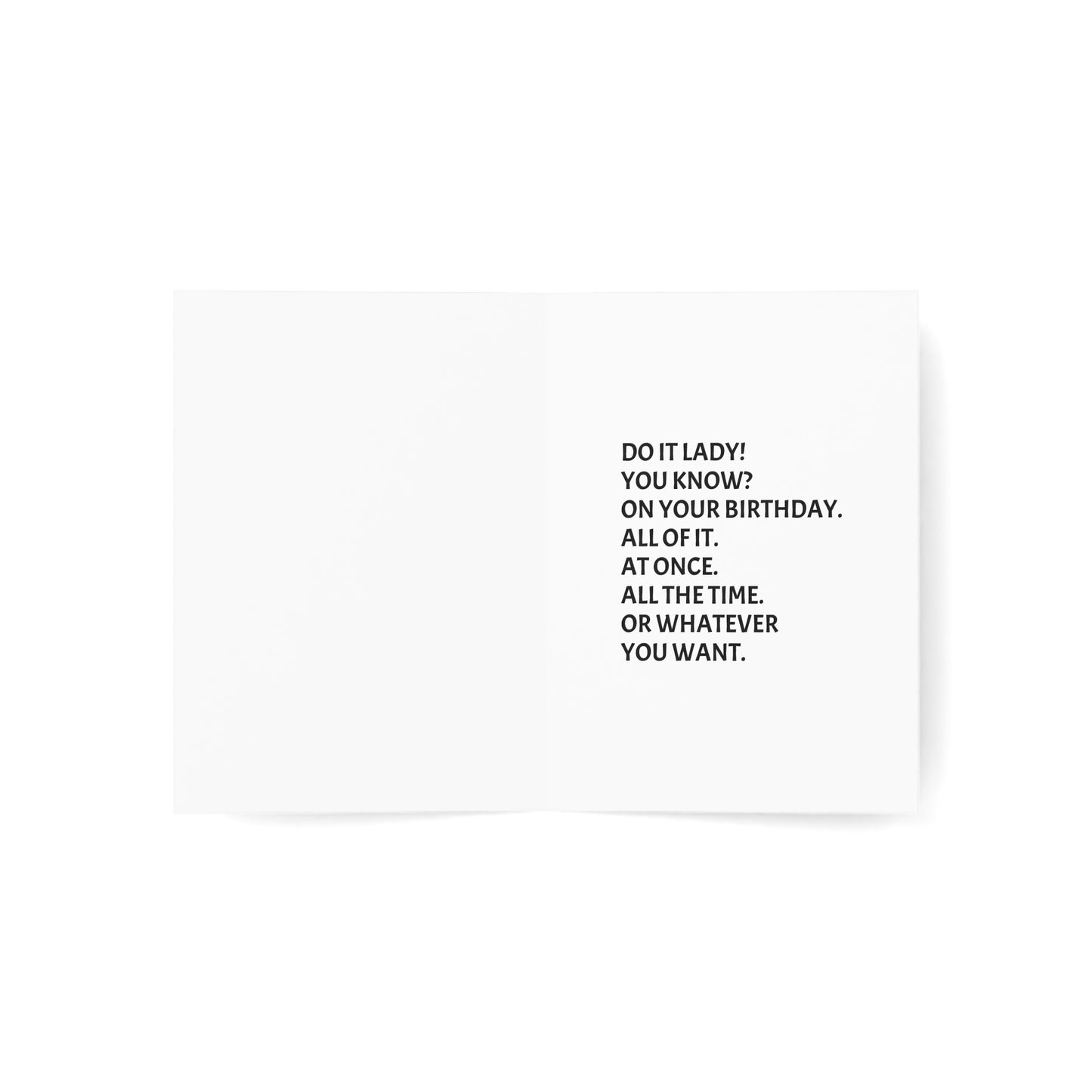 Chit Do it Lady! Birthday Greeting Cards (1, 10, 30, and 50pcs)