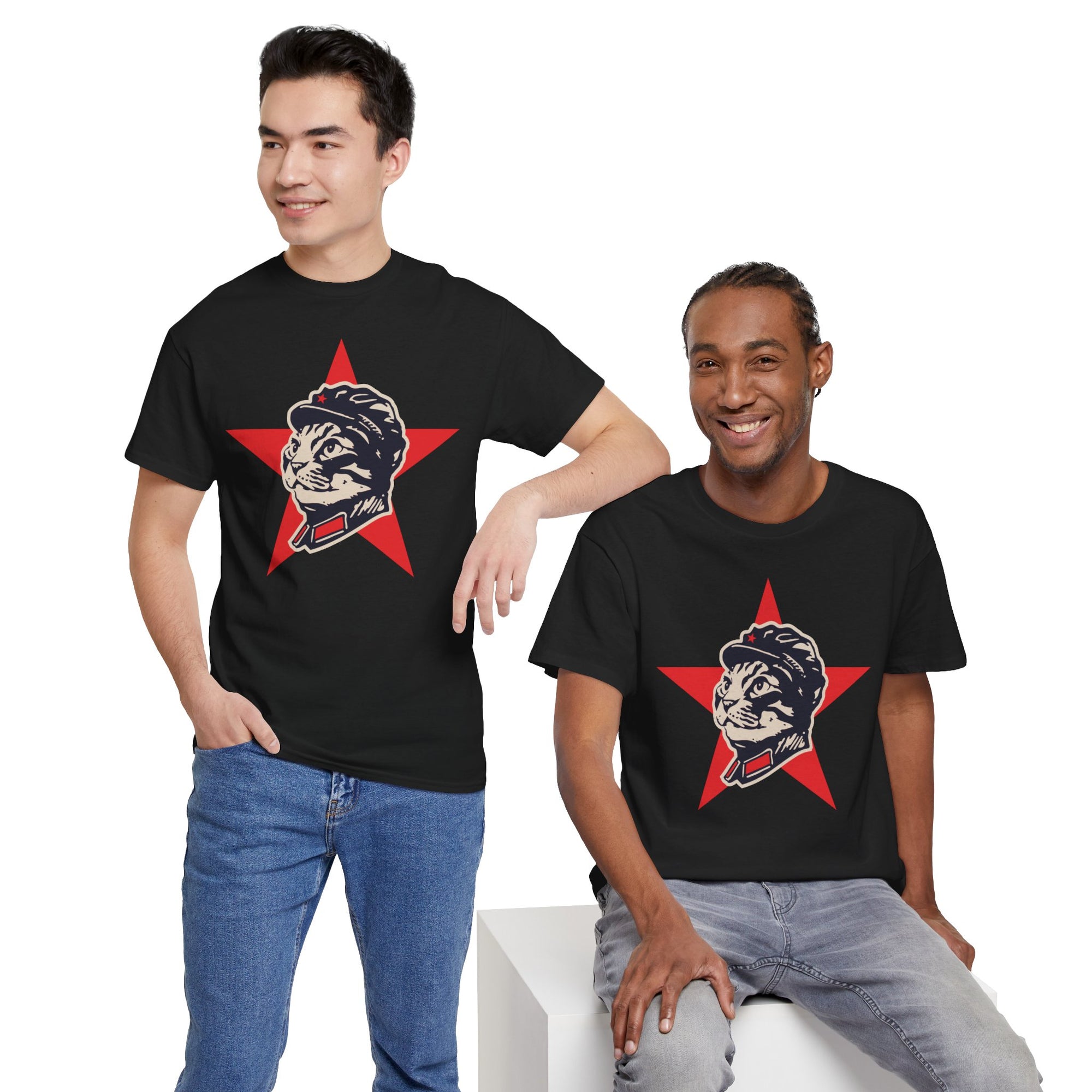 Communist Cat T-Shirt | Cat Star Design