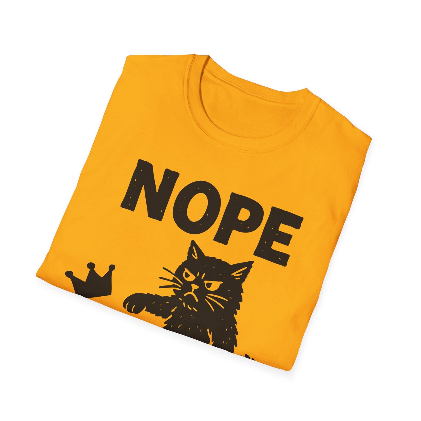 No Kings Cat Shirt Anti Royalty Protest Tee with  Cat Kicking Crown