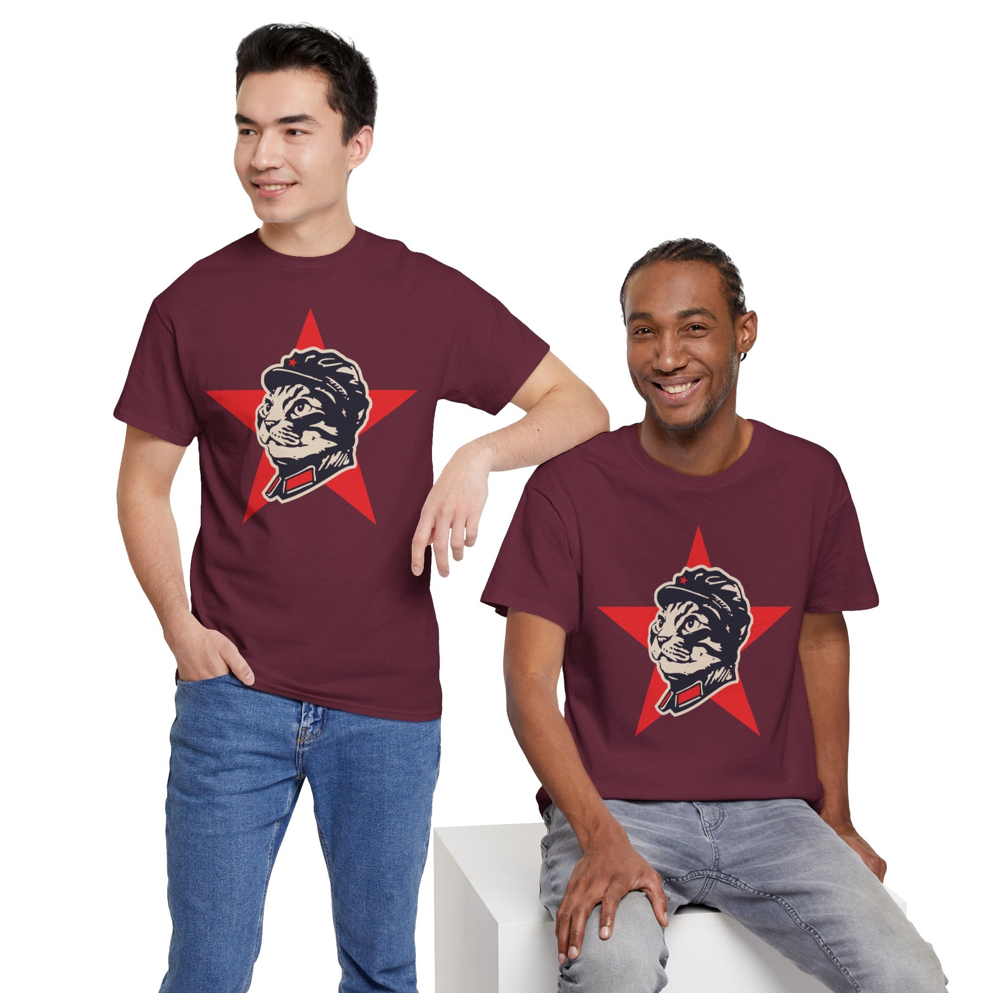 Communist Cat T-Shirt | Cat Star Design