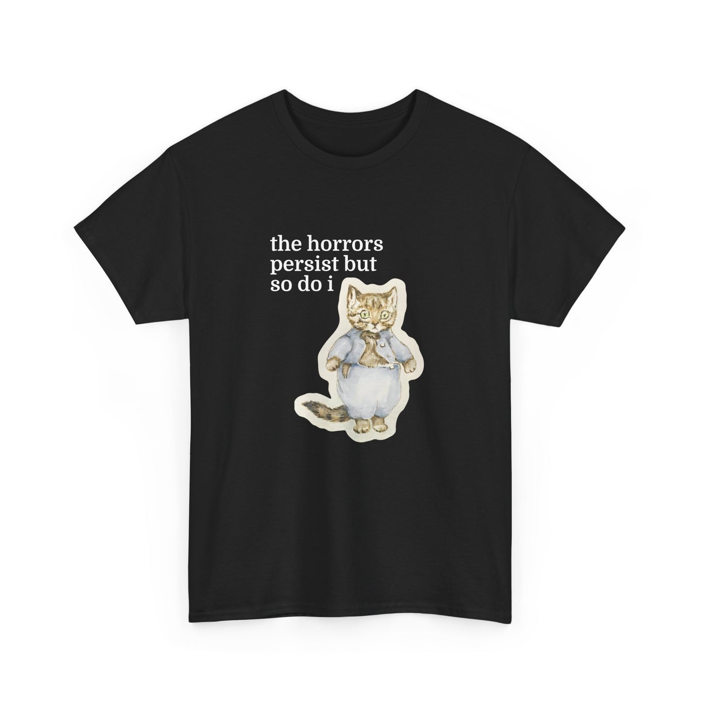 The Horrors Persist Vintage Cat Tee