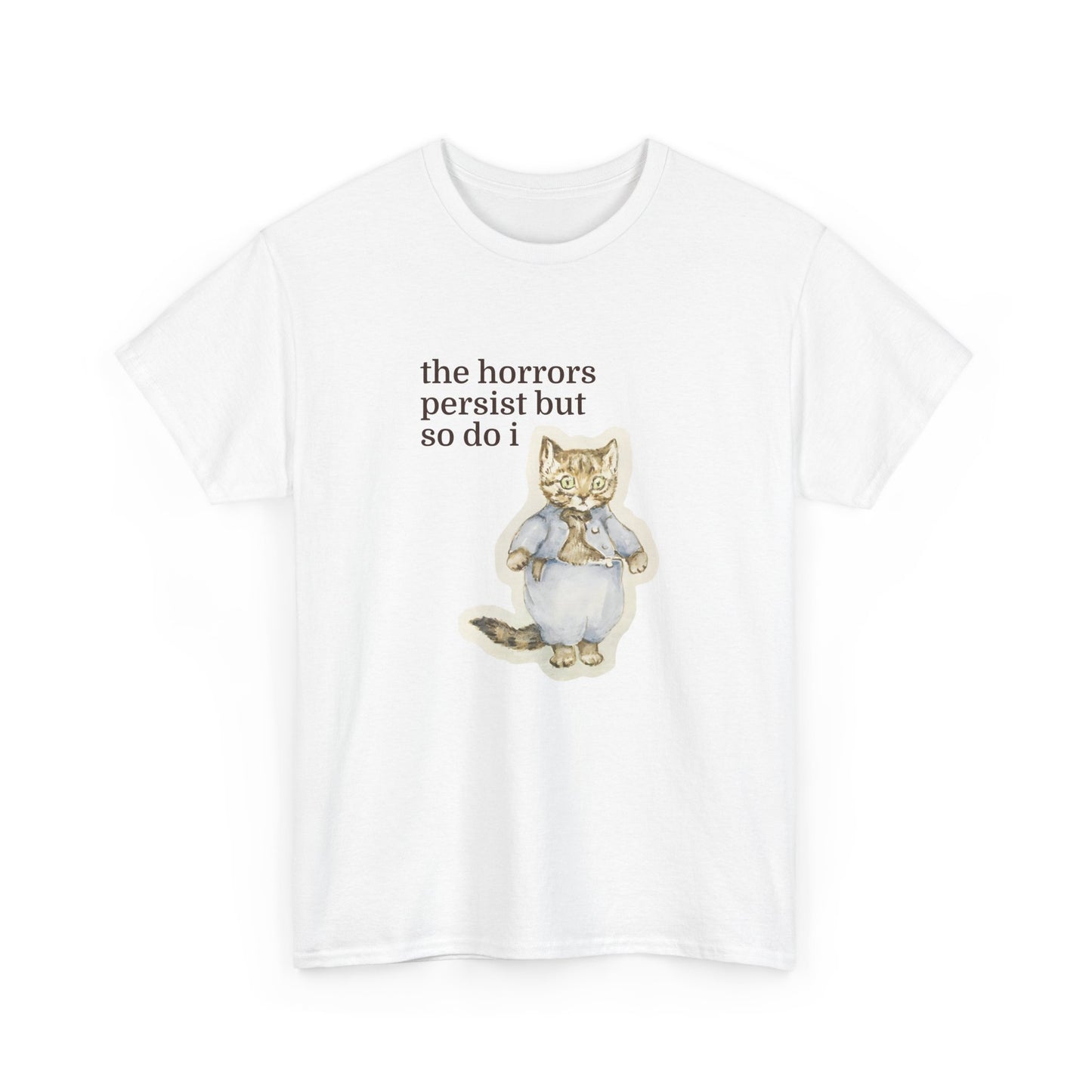 The Horrors Persist Vintage Cat Tee