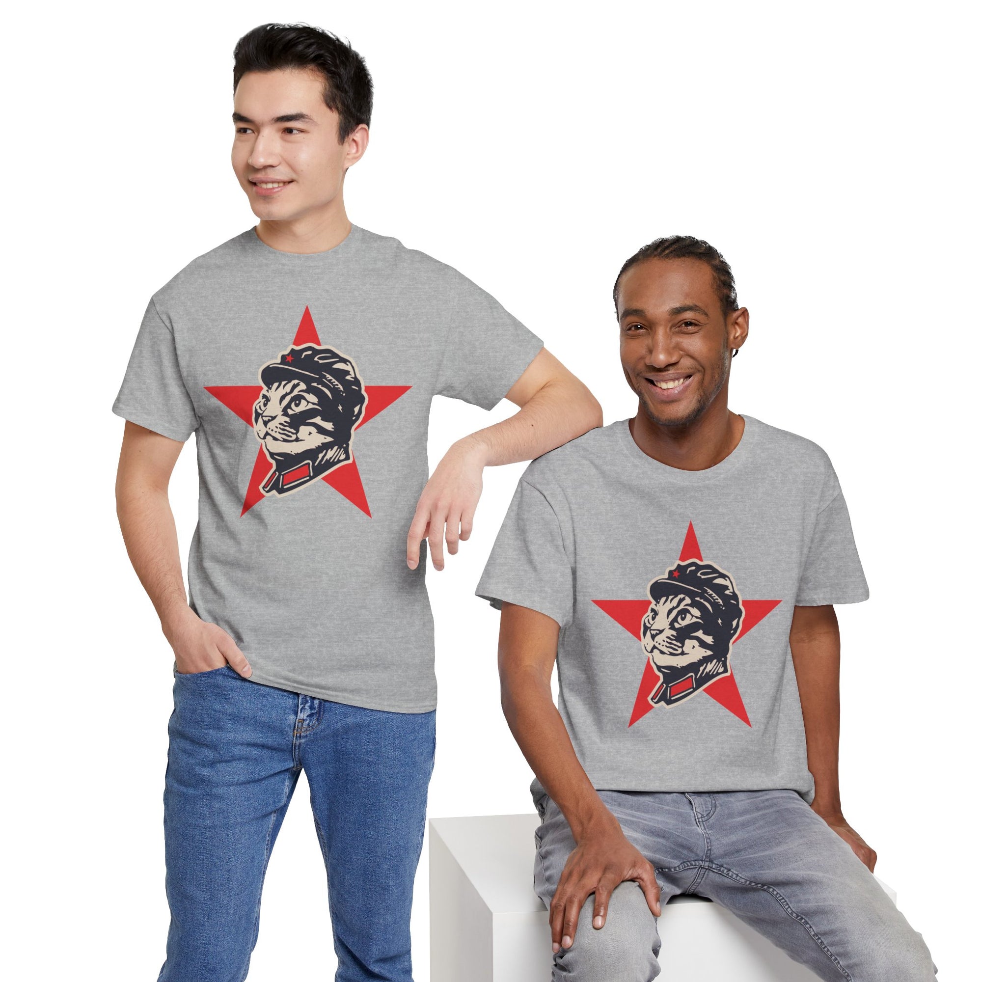 Communist Cat T-Shirt | Cat Star Design