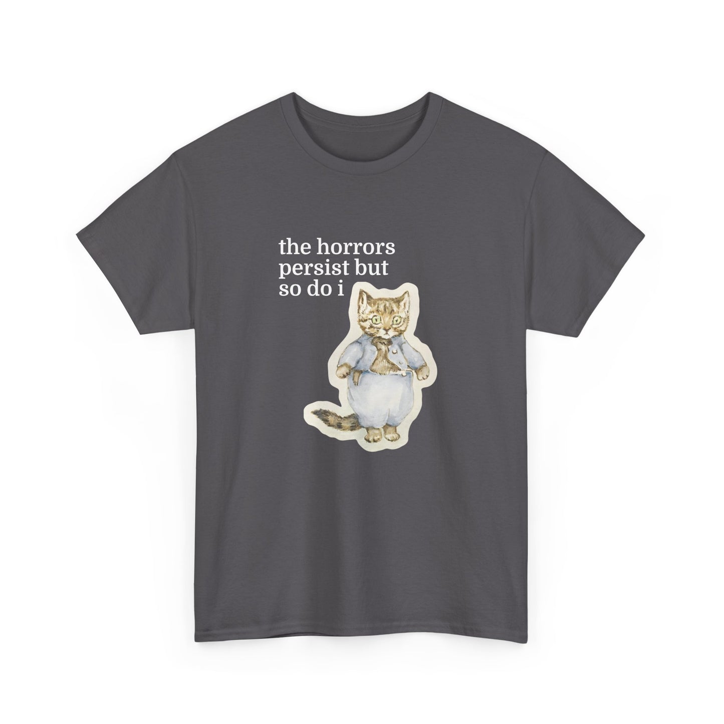 The Horrors Persist Vintage Cat Tee