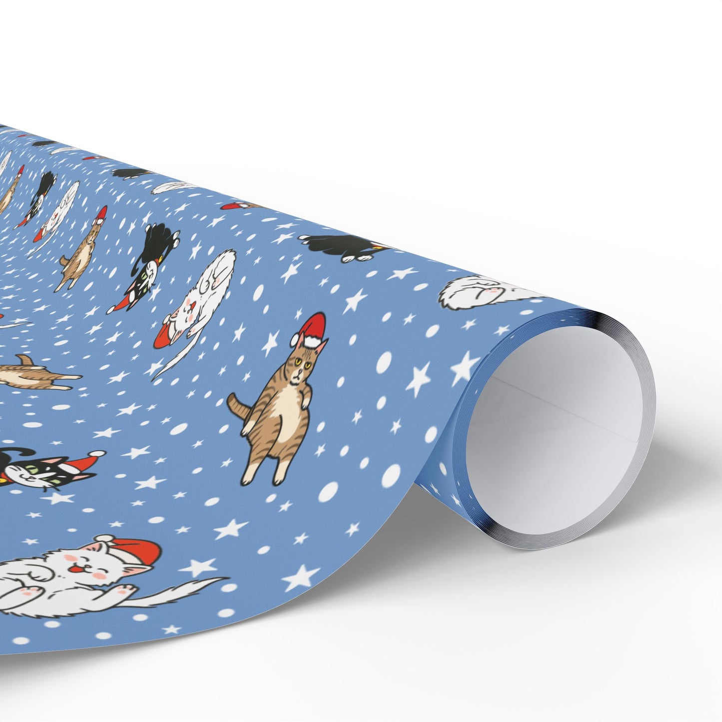 Santa Cat Christmas Wrapping Paper