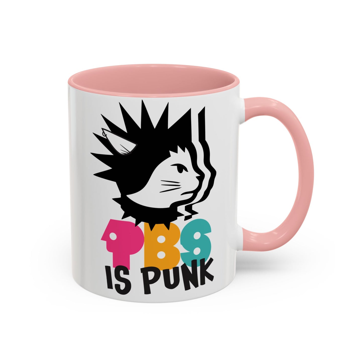 PBS is PUNK Cat Accent Coffee Mug (11, 15oz)