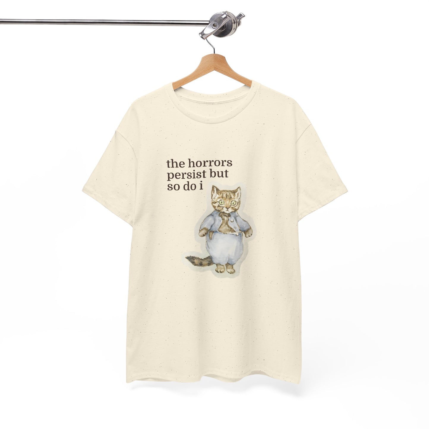 The Horrors Persist Vintage Cat Tee