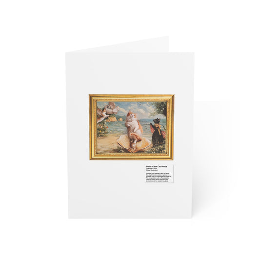 Birth of Cat Venus Greeting Cards (1, 10, 30, and 50pcs)