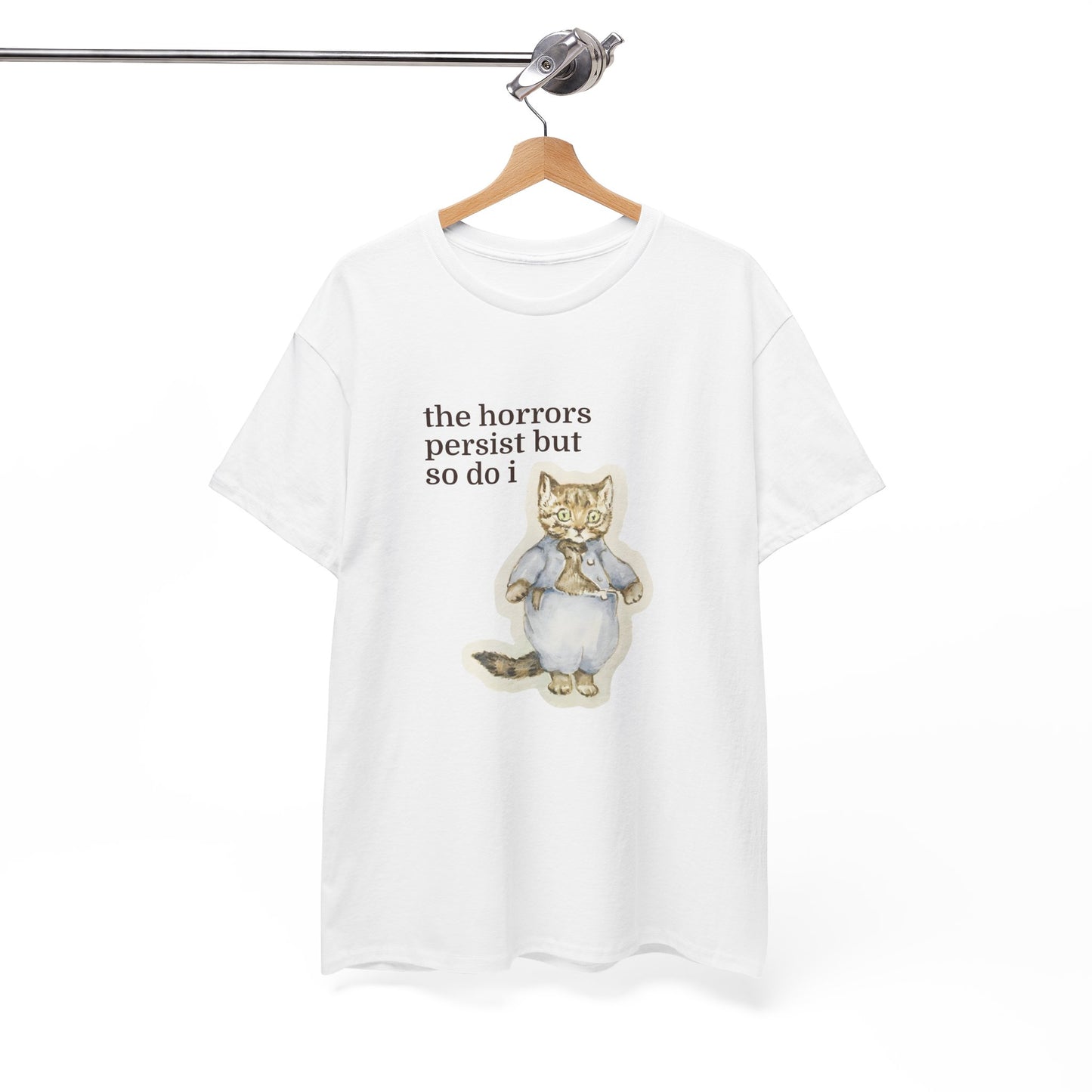 The Horrors Persist Vintage Cat Tee