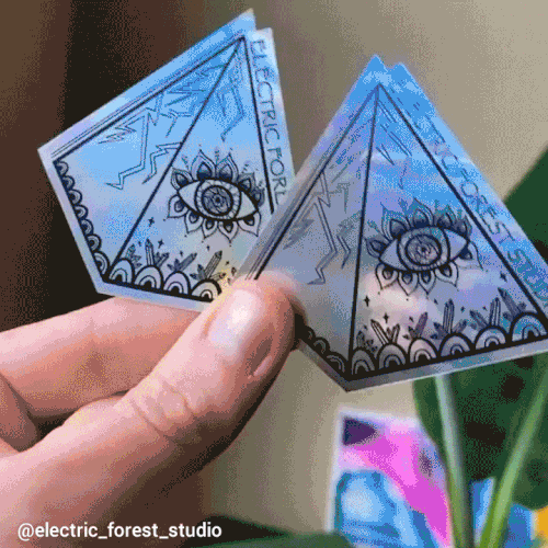 holographic sticker video