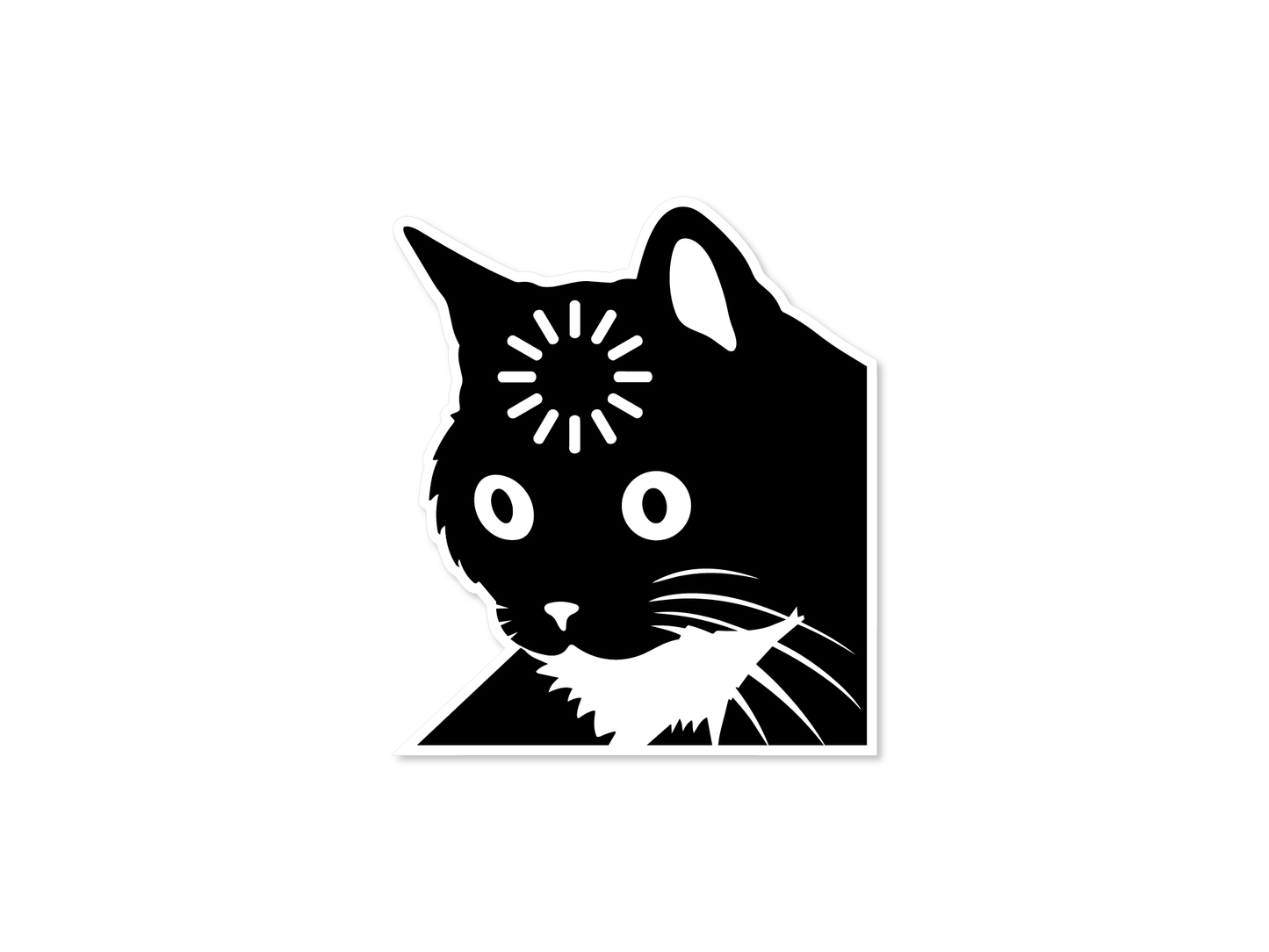 Buffering Loading Meme Cat Vinyl Decal Sticker