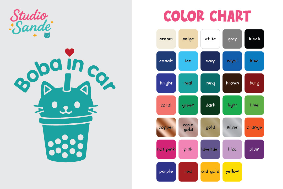 Cat Boba in Car Transfer Decal