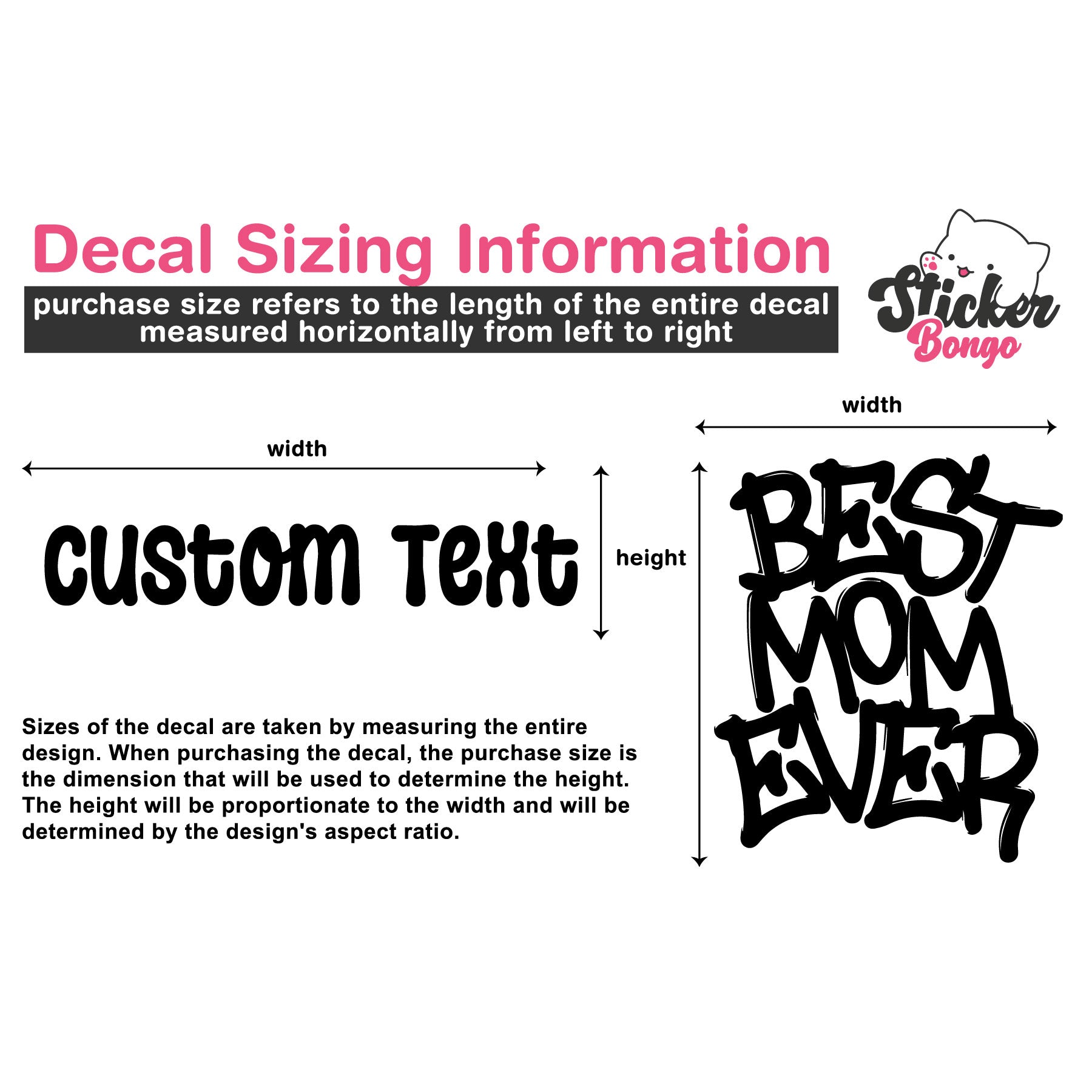 Custom Transfer Vinyl Lettering Decals