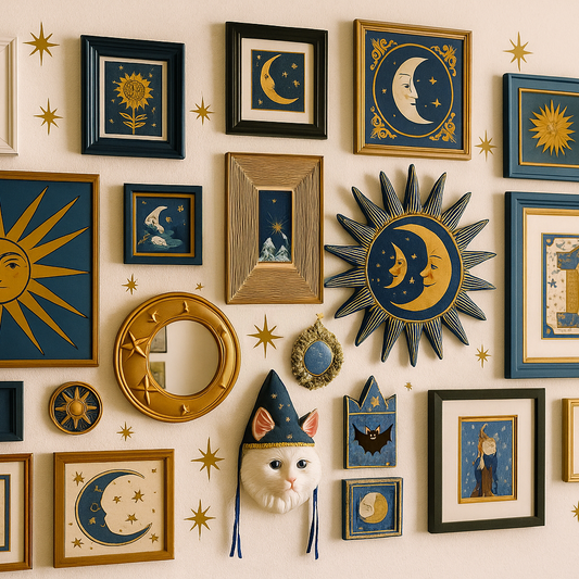 Retro Gold Star Decal Set – 5 Mid-Century Star Designs