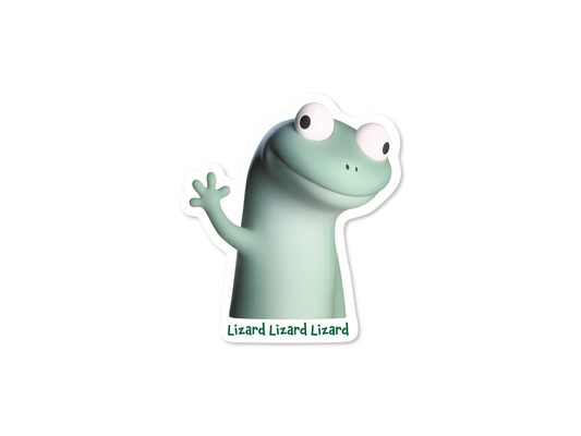 Lizard Lizard Lizard Meme Vinyl Decal