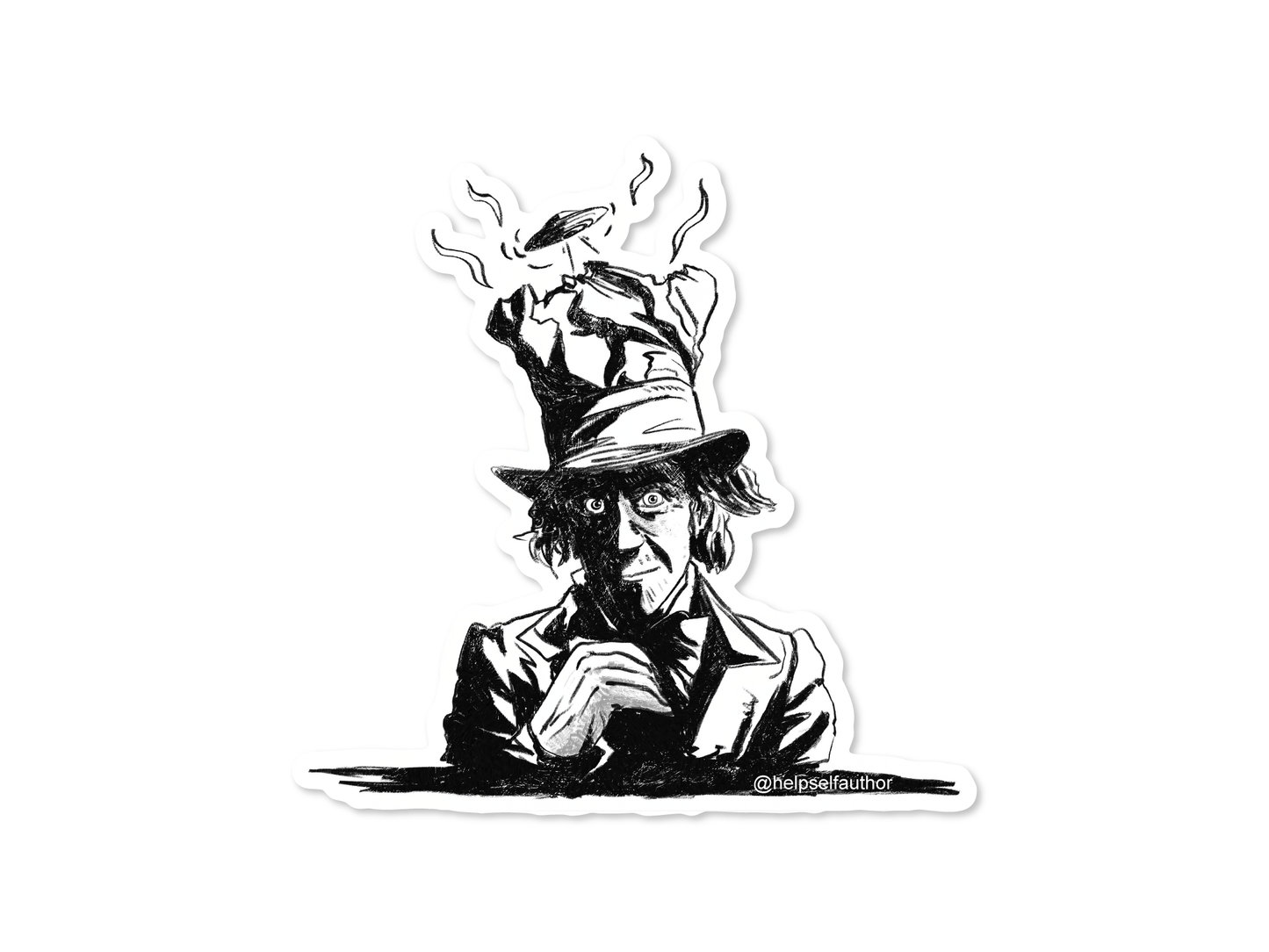 Mad Hatter 3" Vinyl Sticker